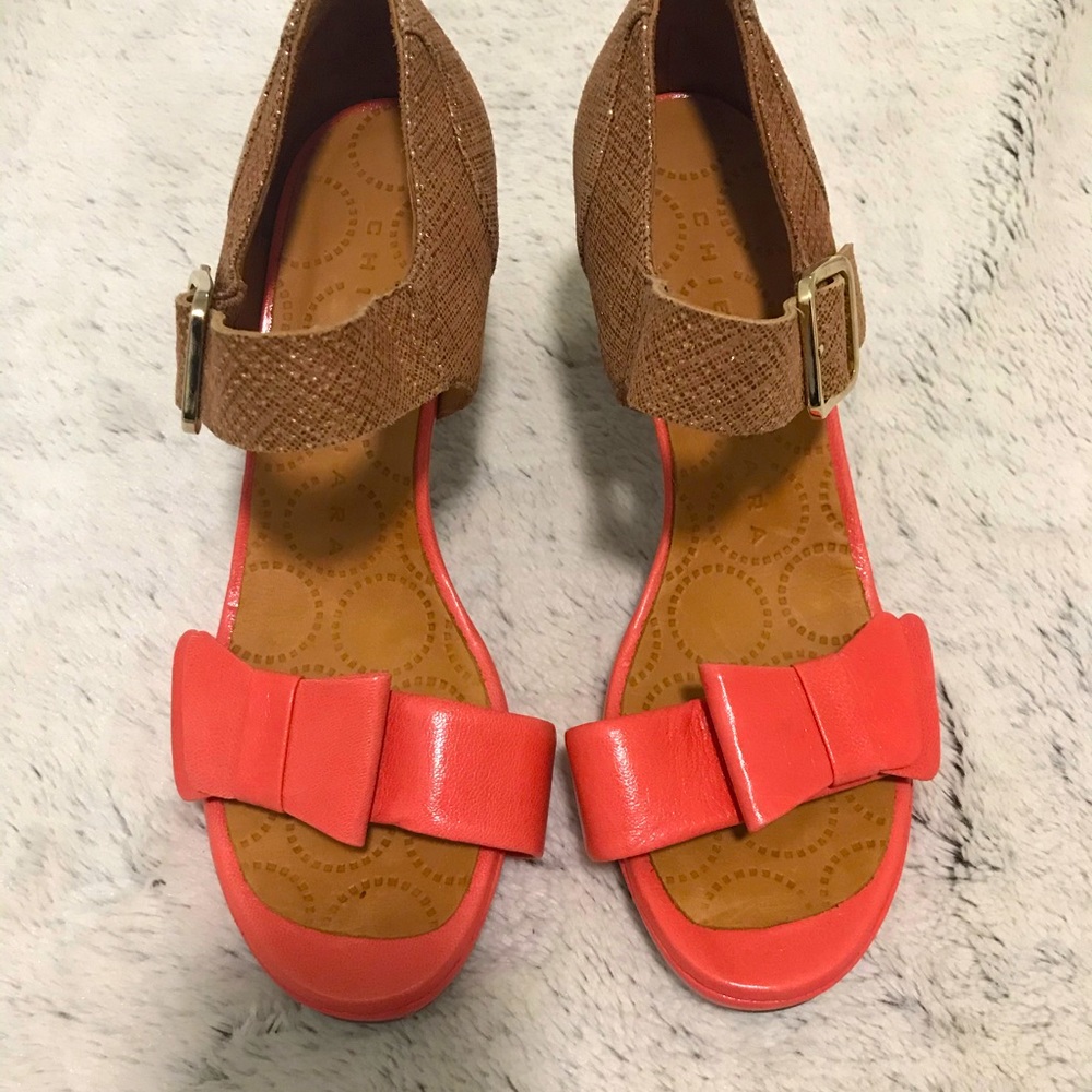 Chie Mihara leather sandals with bow